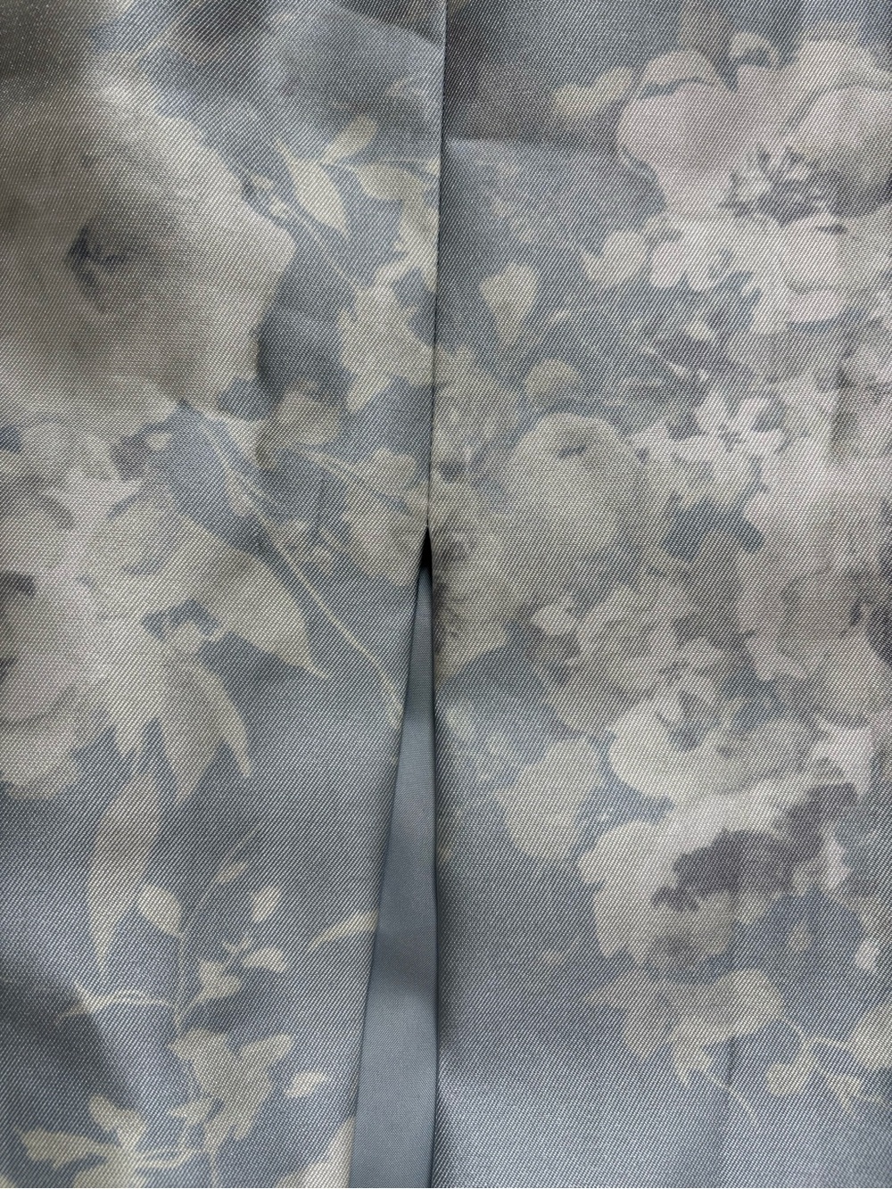 Alfred Sung 6 STRAPLESS SATIN COLUMN DRESS IN PORCELAIN BLUE SERAPHINA FLORAL - Picture 9 of 11